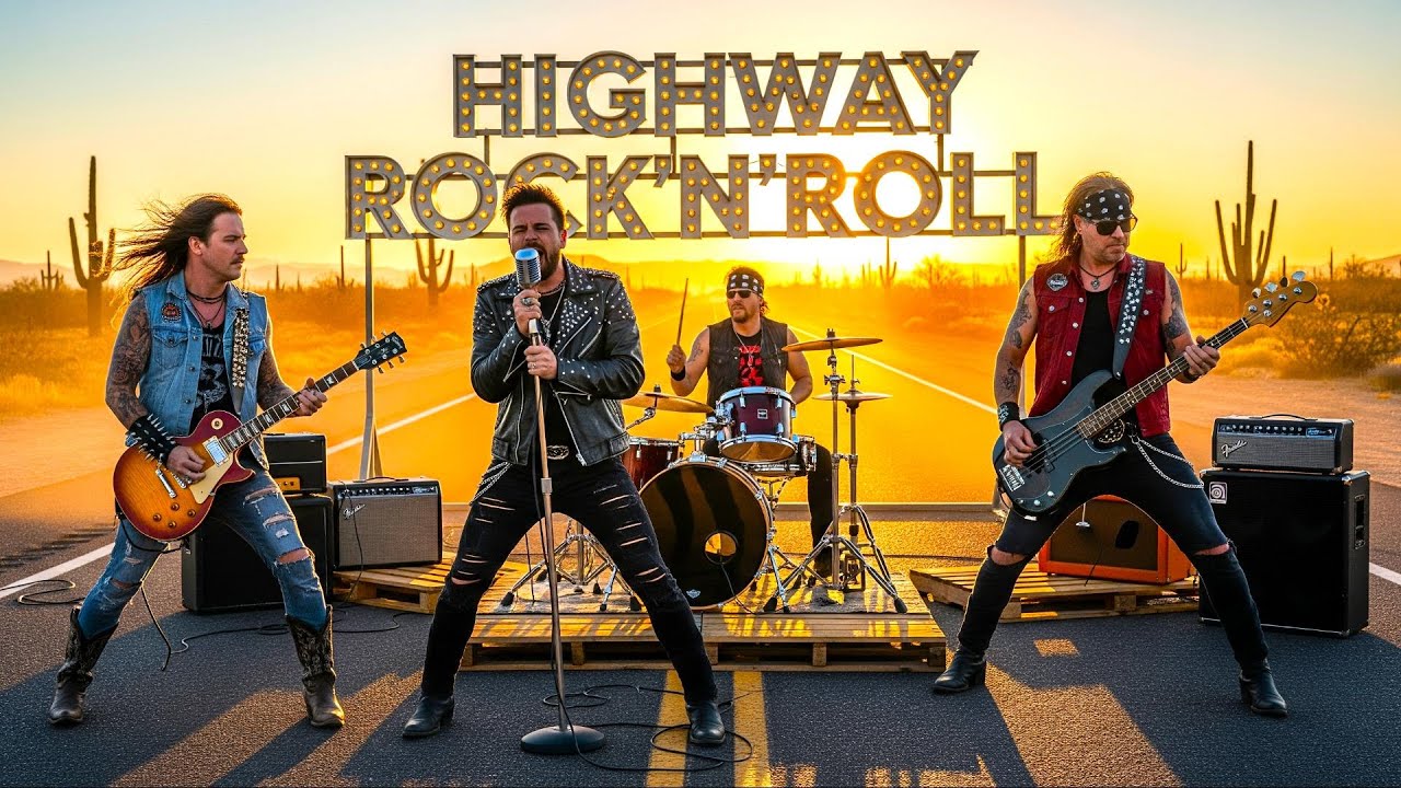 Highway Rock’n’Roll | Sunset Desert Jam – Ultimate Road Trip Playlist