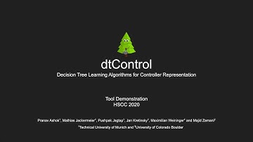 dtControl: Decision Tree Learning Algorithms for Controller Representation (Tool Demo at HSCC 2020)