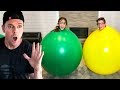 STUCK IN A GIANT BALLOON!!