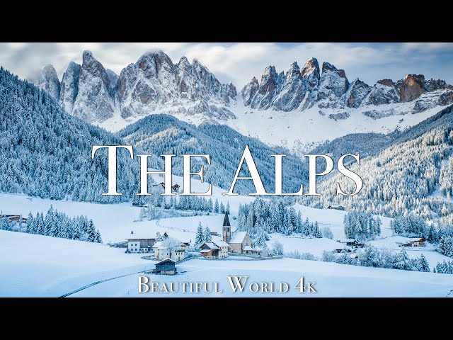 The Alps 4K Amazing Winter Film - Meditation Relaxing Music - Beautiful Wonderland Winter class=