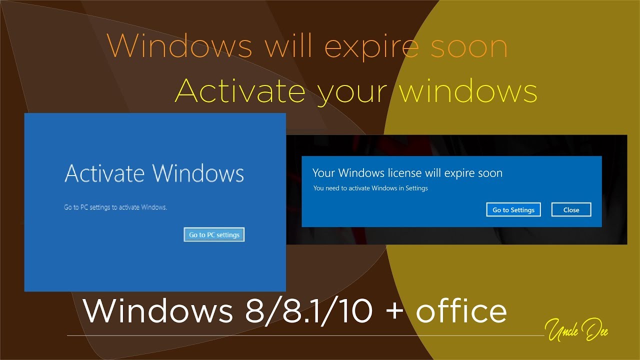 Fix Activate Windows Your Windows Licence Will Expire Soon