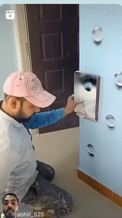 Karya gelembung 3D di dinding dengan cat semprot #cat #semprot #gelembung #lukisan #celana pendek