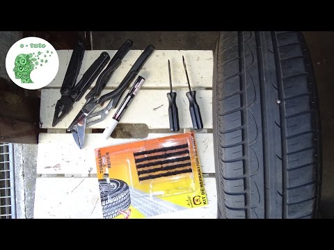 Vidéo: Pouvez-vous réparer un pneu avec une barre oblique?