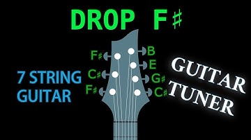 DROP F# (7 String Guitar) GUITAR Tuning (Tuner)