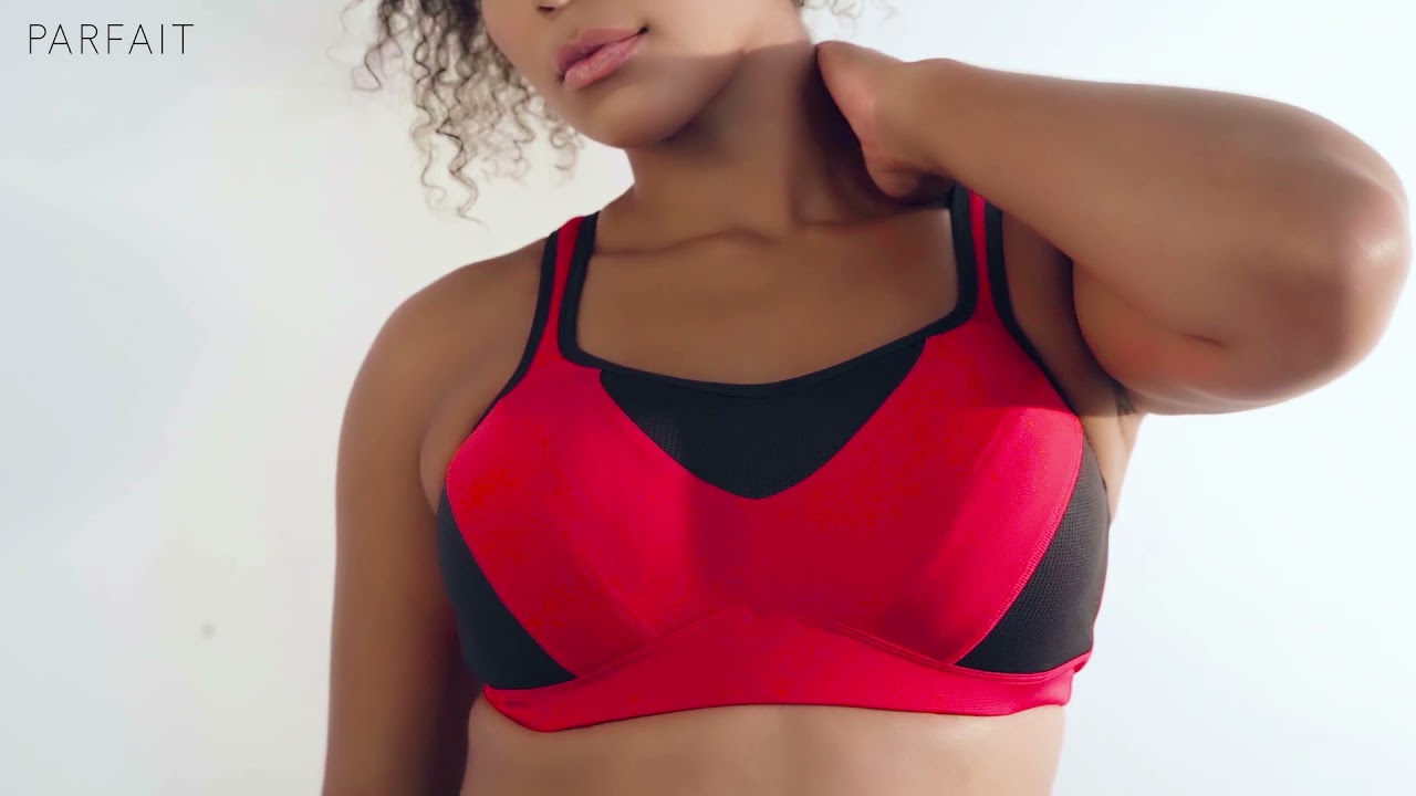 Dynamic Mid-High Impact Sports Bra - Racing red – Parfait Lingerie