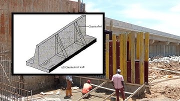 Counterfort Retaining Wall Construction