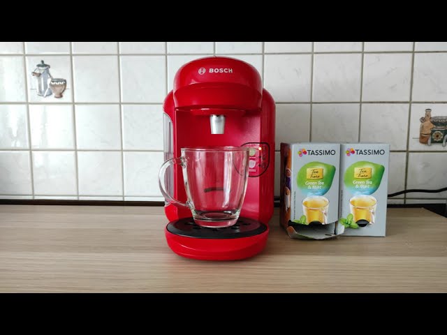 How to make Matcha Green Tea Latte in Bosch Coffee Machine 