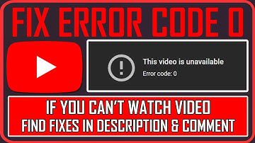 Hoe u de foutcode 0 voor 