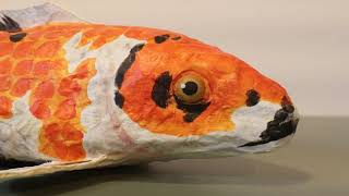 Paper mache koi fish