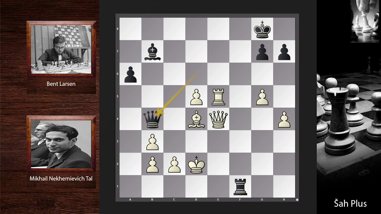 Mikhail Tal vs Bent Larsen * Epska šahovska partija na Šah Plus kanalu *
