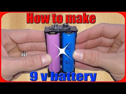 How to make 9v battery pack rechargeable using 18650.DIY 9 volt