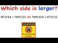 Which Number Is Larger Calculators NOT Allowed Math Maths 