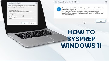 How To Sysprep a customized Windows 11.