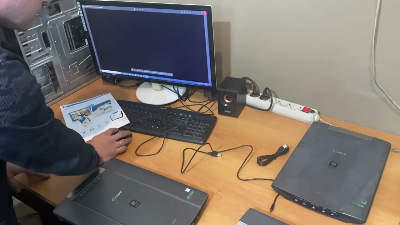 Проверка перед отправкой 3 сканера Canon Lide 210