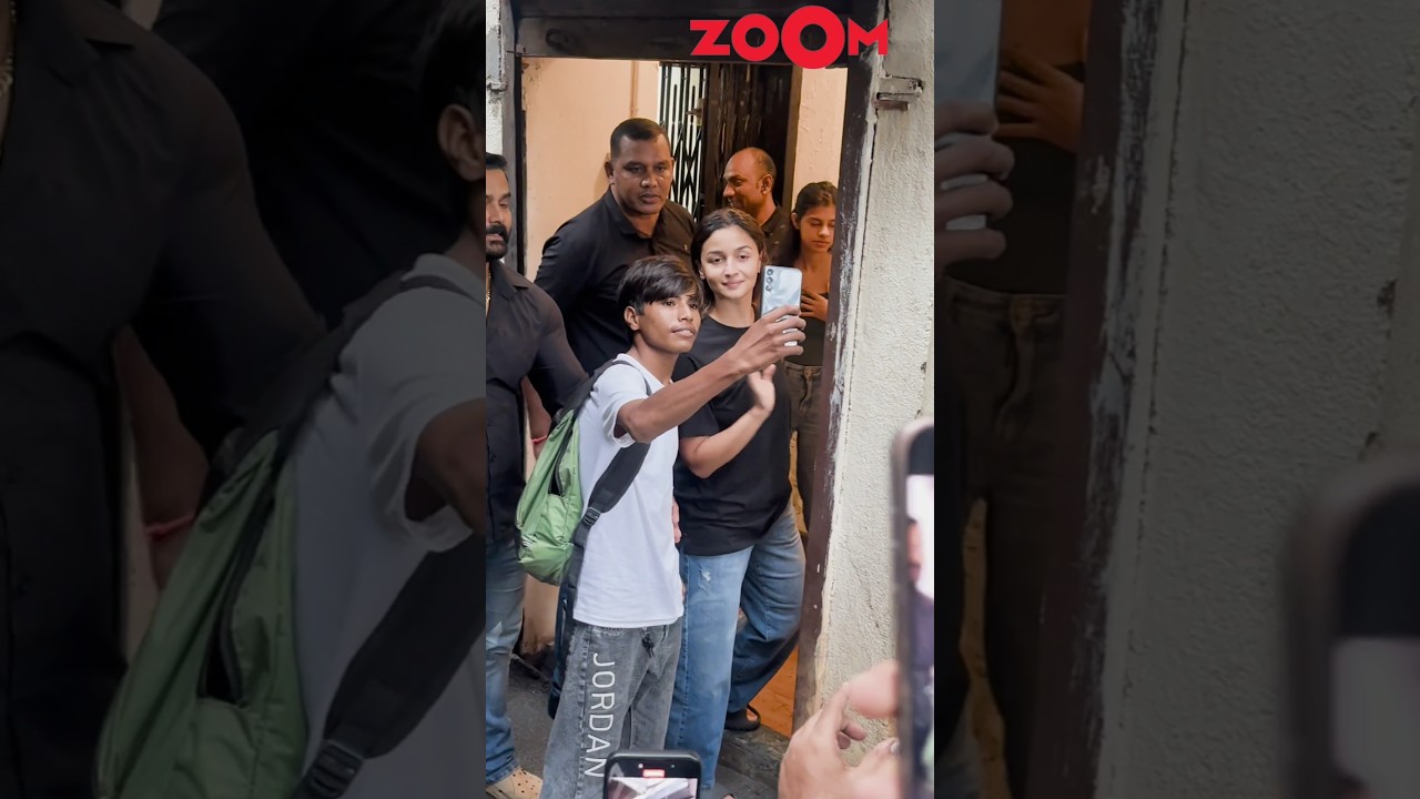 Alia Bhatt calmly STOPS bodygard from pushing a fan as he steps up for a pic 😬 