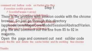 Magento admin login not working in chrome but works fine for firefox