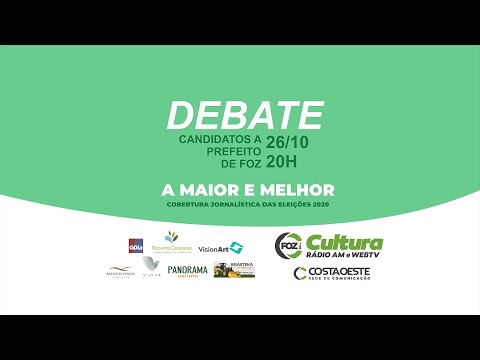 DEBATE COM CANDIDATOS A PREFEITO DE FOZ