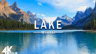 FLYING OVER LAKE (4K UHD) - Relaxing Music Along With Beautiful Nature Videos - 4K Video HD