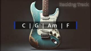 Pop Rock Backing Track | C Major | C G Am F | 70 BPM | Guitar Backing Track