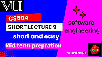 Cs504 short Lecture 9 #foryou #pleasesubscribe #softwareengineering #cs504
