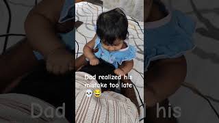 Tiny hands. Big damage 😂👶#BabyShorts #FunnyBaby #DadAndBaby #CuteBaby #YoutubeShorts #ViralShorts