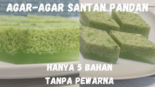 Agar-Agar Santan Pandan Legend. Senang dan mudah. Hanya guna 5 bahan sahaja. Tanpa Pewarna Tambahan