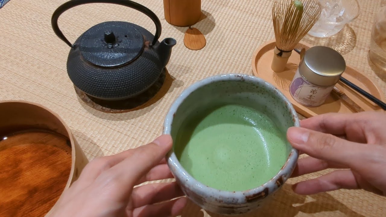 Matcha Write ASMR - Match Green Tea Making & Writing with Water on Matcha - YouTube