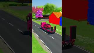 TRANSPORTING CARS, AMBULANCE, POLICE CARS, FIRE TRUCK OF COLORS! WITH TRUCKS! - FS 22