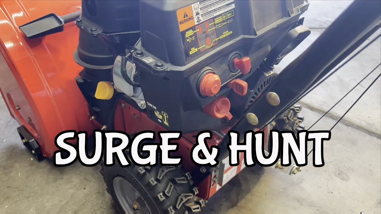 How to fix a snowblower that won't start or only runs on choke - YouTube