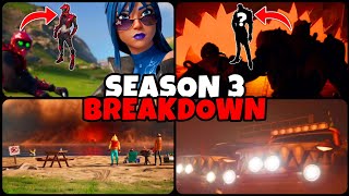 Fortnite Season 3 Trailer BREAKDOWN! (2 BATTLE PASS Skins, NEW Vehicles, Ship POI, SECRETS, & More)