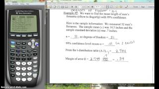 MATH-130 7-4 T Interval