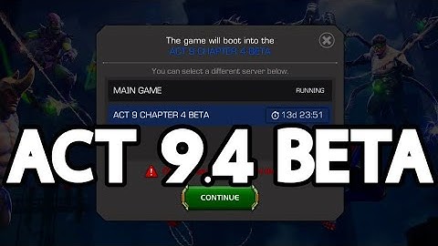 MCOC Act 9.4 Beta Situation is Crazy