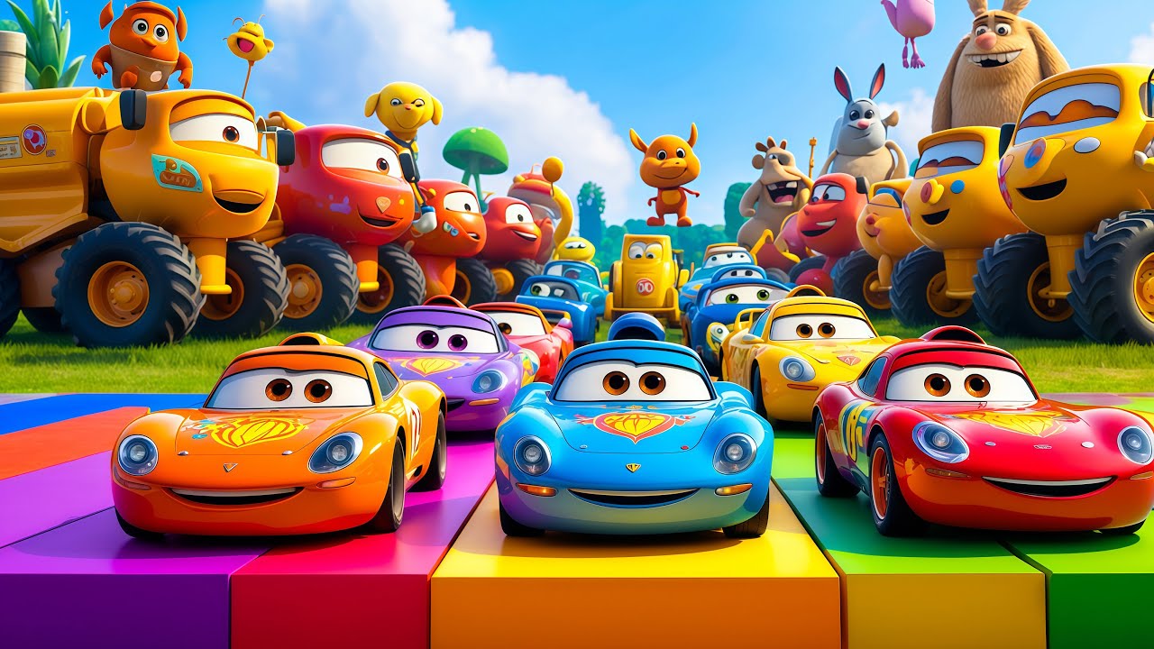 Long Slide Game With Cow Elephant Gorilla Hippopotamus Tiger 3d Animal Game Funny 3d Animals