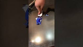 Mixing Opaque White and Reflex Blue rubber base inks to make a royal blue ink color