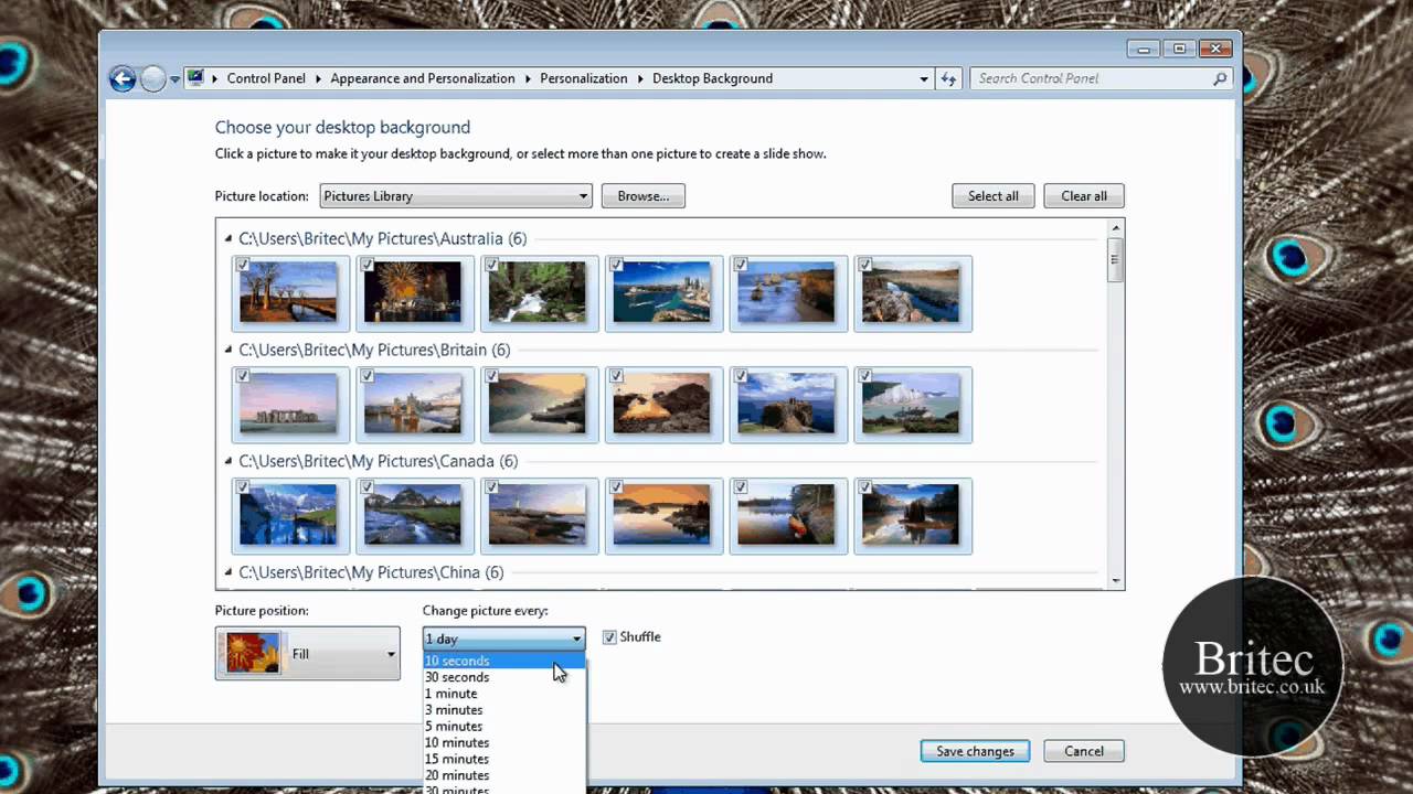 How to Rotate and change desktop background wallpaper on a Windows 7 PC «  Operating Systems :: WonderHowTo