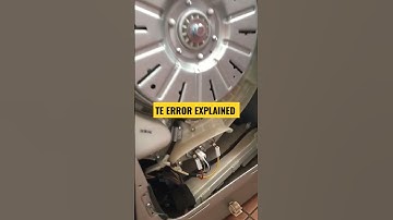 EXPLAINED:TE/Thermistor error on LG washing machine