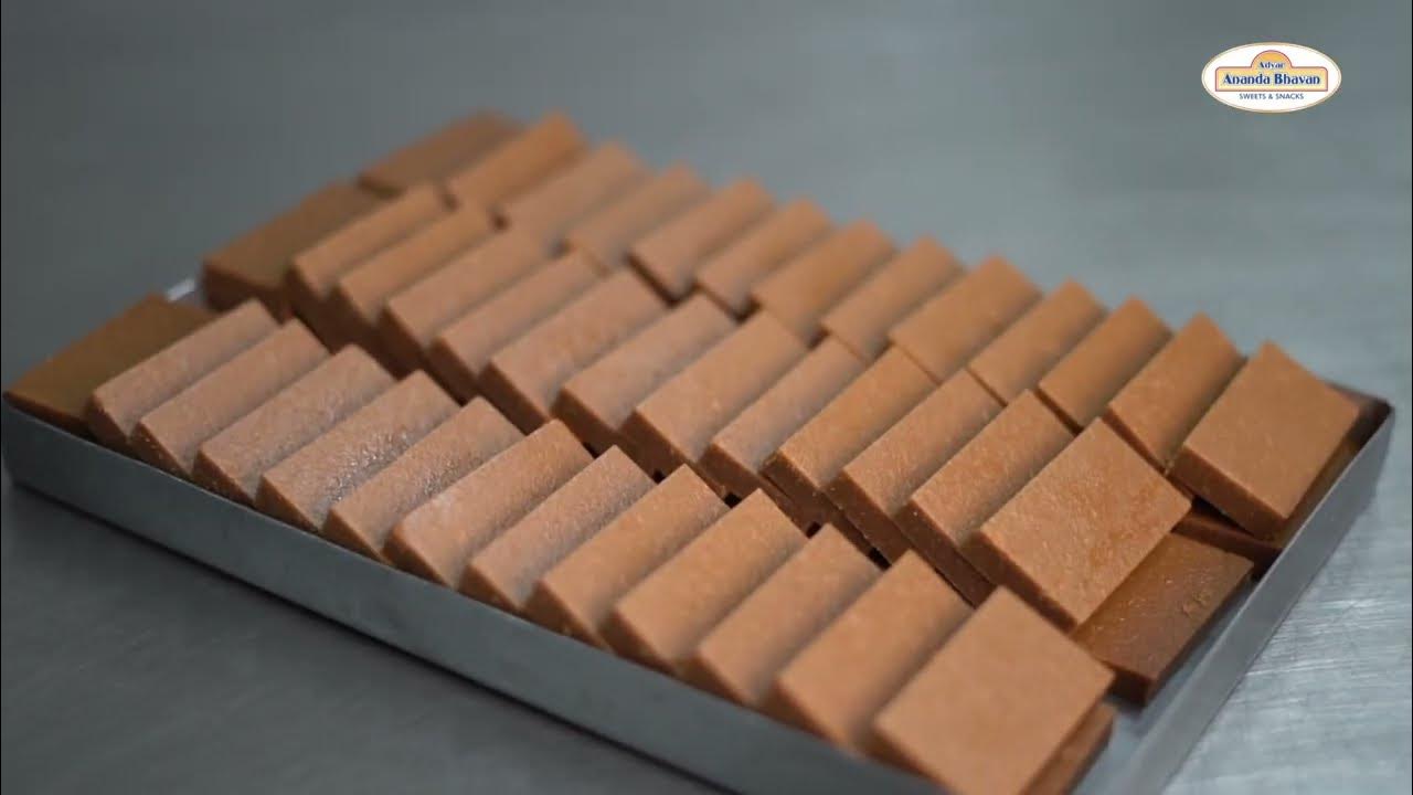 Making of Palm Sugar Kaju Katli Adyar Ananda Bhavan YouTube