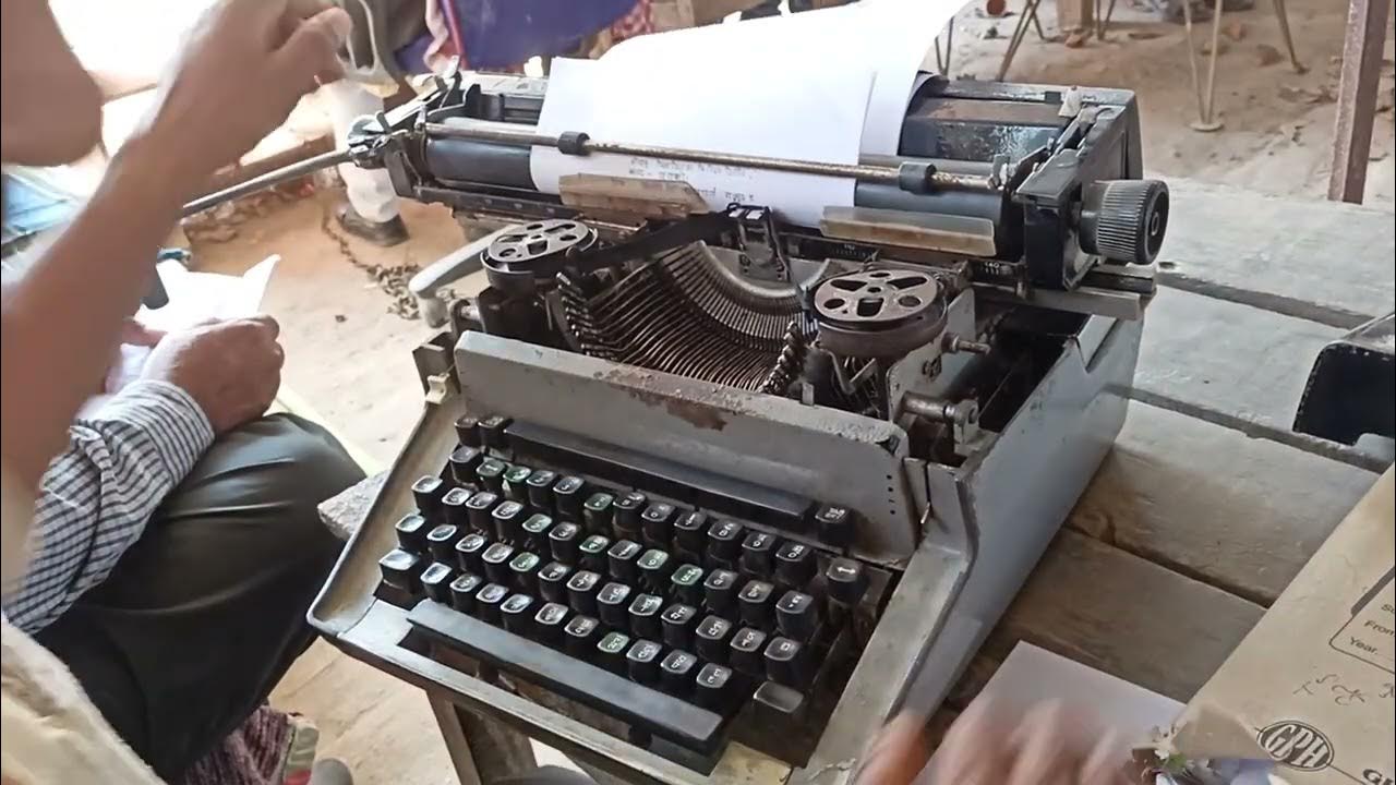Hindi Typing TypewriterSpeed typewriter typing approx 230 Words Per
