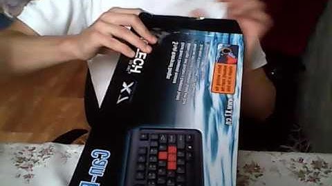 Распаковка клавиатура проводная A4Tech X7-G300 USB Black из Rozetka.com.ua