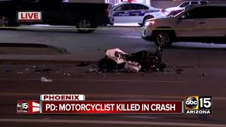 Motorcyclist dies after crash near 7th Avenue and Roosevelt Street