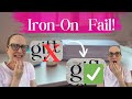 Fix Iron-On Vinyl that wont Lay Down – Fast & Easy Hack!