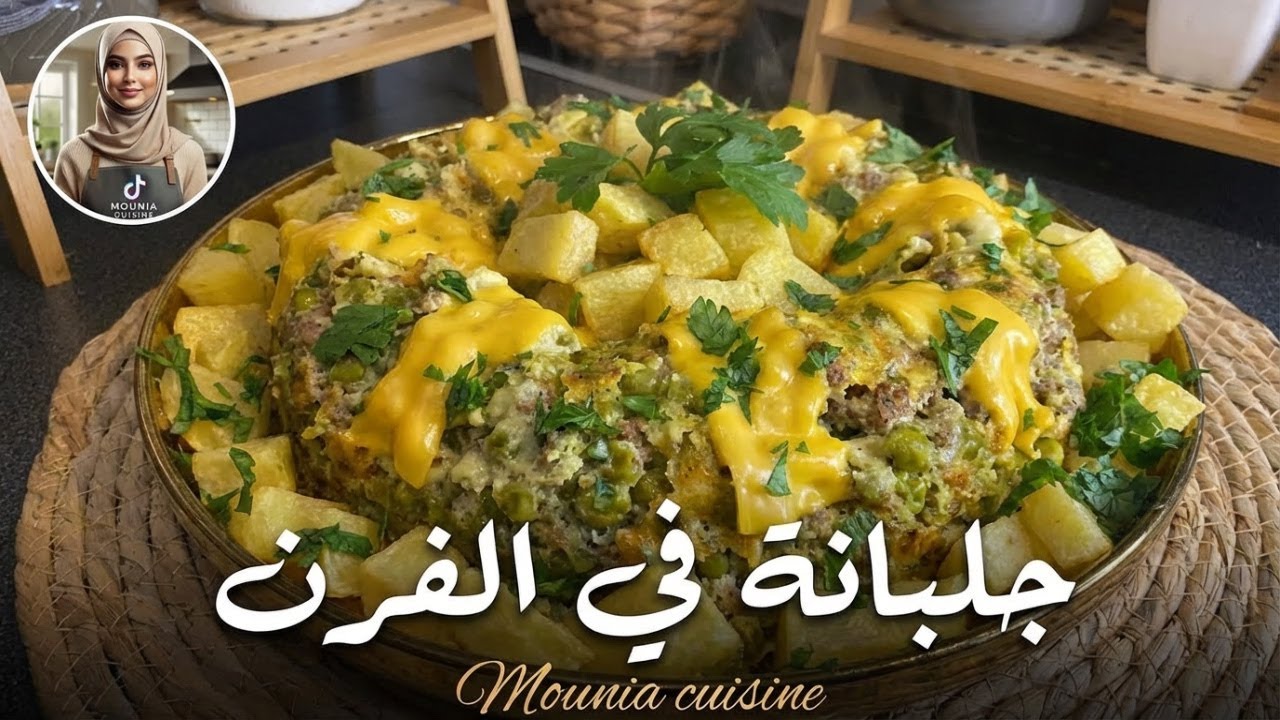 جلبانة في الفرن باللحم المفروم