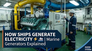 How Do Ships Generate Electricity ⚡🚢 | Marine Generators Explained