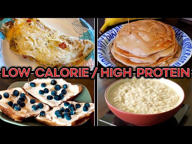 4 Low Calorie High Protein Breakfast Ideas – Best Way To Lose Weight And  Keep It Off - Youtube