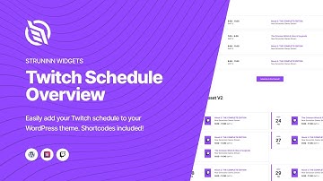 Twitch Schedule for Elementor - Struninn Plugin Overview