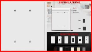ENERLITES Double Blank Outlet Cover, Gloss Finish, Two Gang Blank Wall Plate