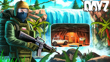 We built our new base in a WATER-FALL Bunker! - Downbad DayZ