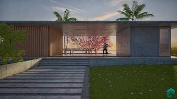 Vray Next Sketchup Modeling and Rendering Villa