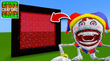 How to Make A Portal To The Digital Circus Tapes Dimension in Crafting and Building!