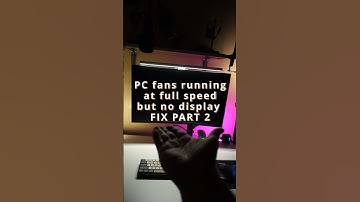Pc fans running at full speed No display FIX PART 2 #shorts